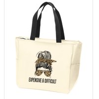 Expensive And Difficult Funny Bougie Bougee Messy Bun Cool Gift Zip Tote Bag