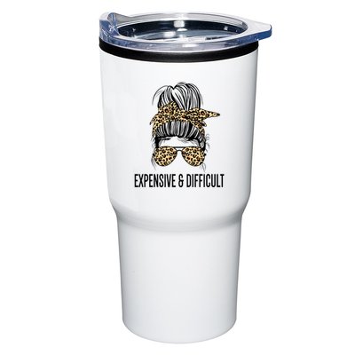 Expensive And Difficult Funny Bougie Bougee Messy Bun Cool Gift Tumbler