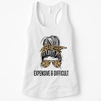 Expensive And Difficult Funny Bougie Bougee Messy Bun Cool Gift Womens Tank Top