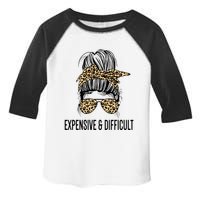 Expensive And Difficult Funny Bougie Bougee Messy Bun Cool Gift Toddler Fine Jersey T-Shirt