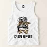 Expensive And Difficult Funny Bougie Bougee Messy Bun Cool Gift Tank Top