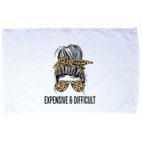 Expensive And Difficult Funny Bougie Bougee Messy Bun Cool Gift Microfiber Hand Towel