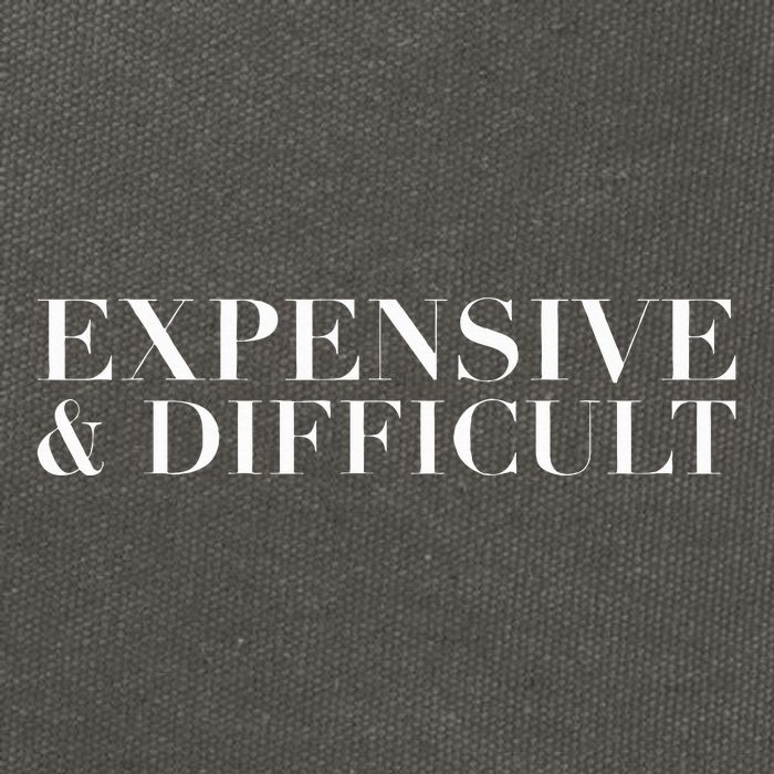 Expensive And Difficult Funny Humor Sarcastic Cool Cotton Canvas Backpack