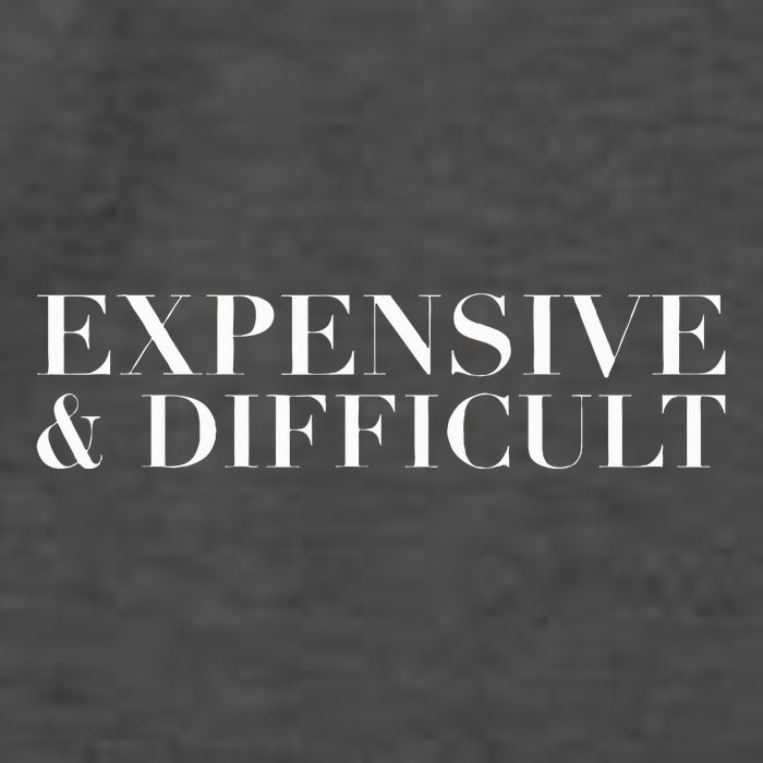 Expensive And Difficult Funny Humor Sarcastic Cool Vector Backpack