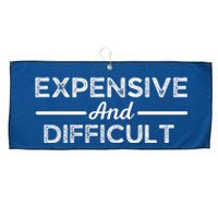 Expensive And Difficult Funny Mom Life Large Microfiber Waffle Golf Towel