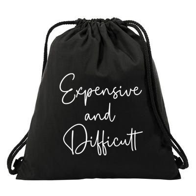 Expensive And Difficult Funny Bougie Bougee Gift Drawstring Bag