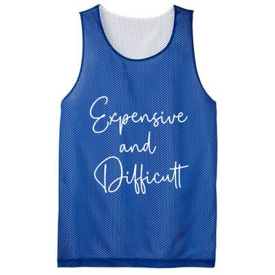 Expensive And Difficult Funny Bougie Bougee Gift Mesh Reversible Basketball Jersey Tank