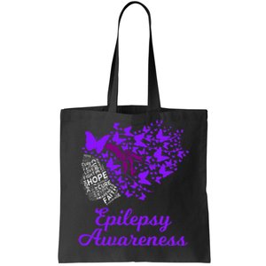 Epilepsy Awareness Day Epilepsy Butterfly Tote Bag