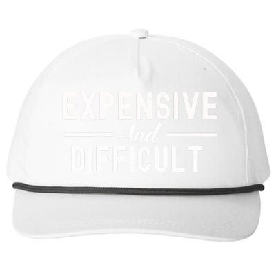 Expensive And Difficult Funny Mom Life Snapback Five-Panel Rope Hat