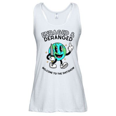 Enraged And Deranged Welcome To The Shit Show Ladies Essential Flowy Tank
