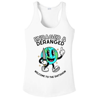 Enraged And Deranged Welcome To The Shit Show Ladies PosiCharge Competitor Racerback Tank