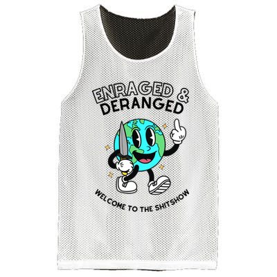 Enraged And Deranged Welcome To The Shit Show Mesh Reversible Basketball Jersey Tank
