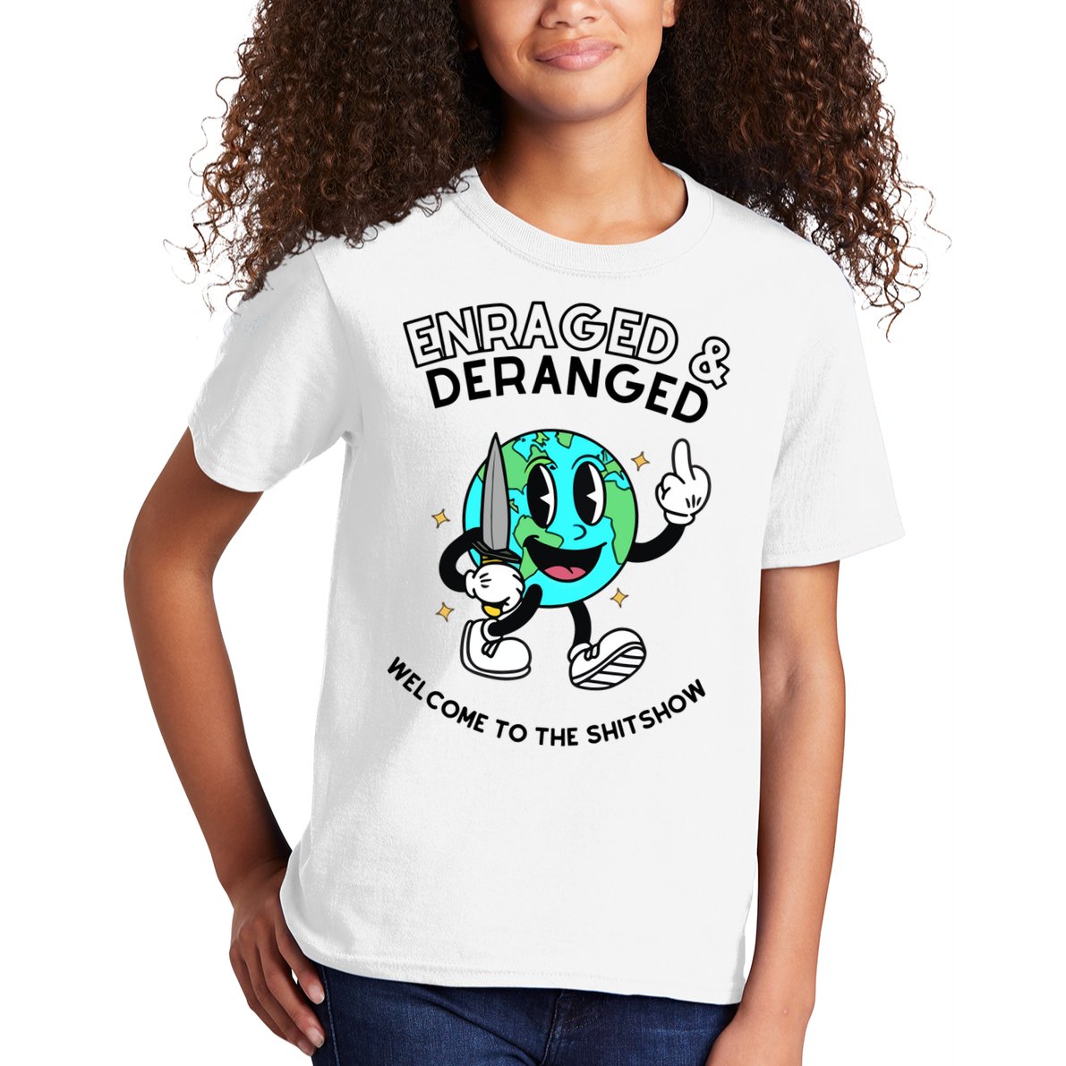 Enraged And Deranged Welcome To The Shit Show Kids T-Shirt