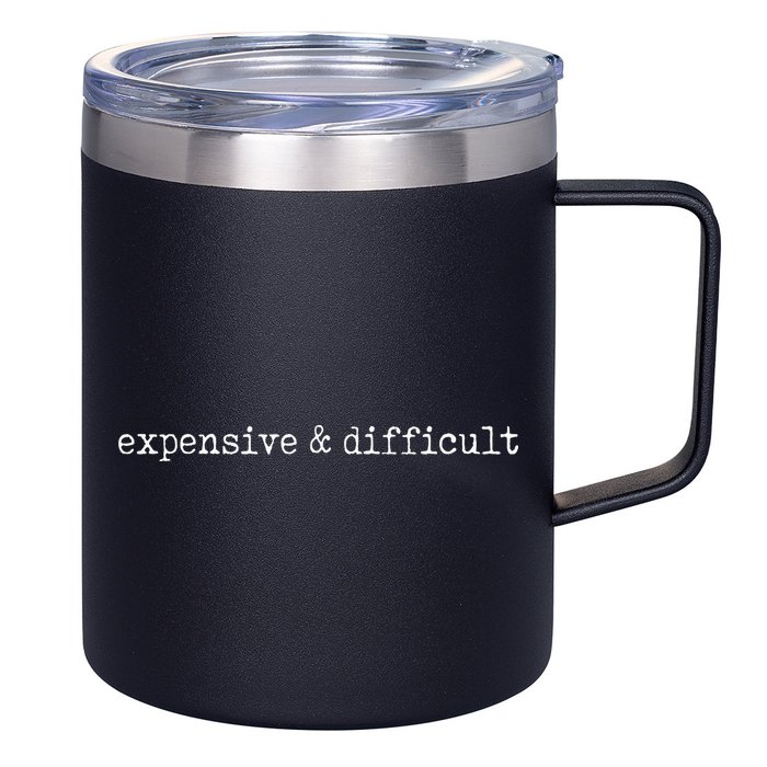 Expensive And Difficult Funny Bougie Bougee 12oz Stainless Steel Coffee Mug