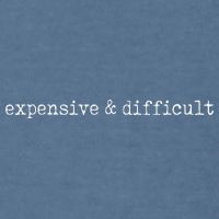 Expensive And Difficult Funny Bougie Bougee Garment-Dyed Sweatshirt