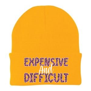 Expensive And Difficult Funny Mom Life For Bougie Women Knit Cap Winter Beanie