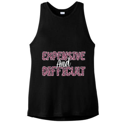 Expensive And Difficult Funny Mom Life For Bougie Women Ladies PosiCharge Tri-Blend Wicking Tank