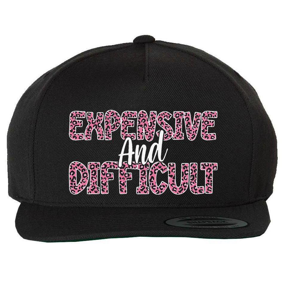 Expensive And Difficult Funny Mom Life For Bougie Women Wool Snapback Cap