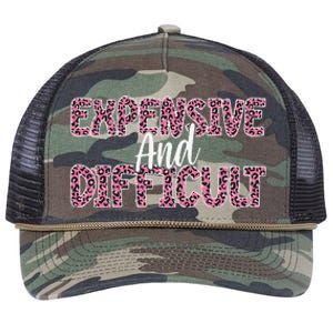 Expensive And Difficult Funny Mom Life For Bougie Women Retro Rope Trucker Hat Cap