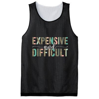 Expensive And Difficult, Wife Sarcastic Funny Mom Mesh Reversible Basketball Jersey Tank