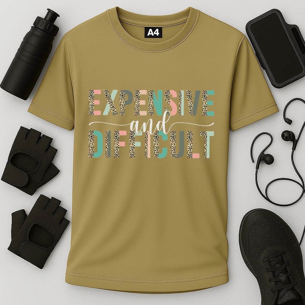Expensive And Difficult, Wife Sarcastic Funny Mom Cooling Performance Crew T-Shirt