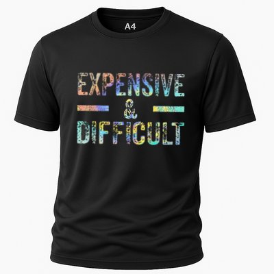 Expensive and Difficult Funny Bougie Bougee Vintage TieDye Performance Shirt