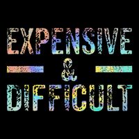 Expensive and Difficult Funny Bougie Bougee Vintage TieDye Visor