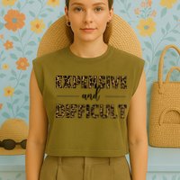 Expensive And Difficult Funny Sarcasm Humor Garment-Dyed Women's Muscle Tee