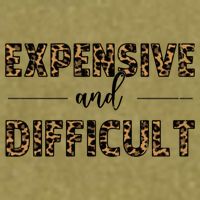 Expensive And Difficult Funny Sarcasm Humor Garment-Dyed Women's Muscle Tee