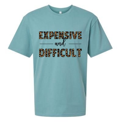 Expensive And Difficult Funny Sarcasm Humor Sueded Cloud Jersey T-Shirt