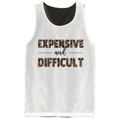 Expensive And Difficult Funny Sarcasm Humor Mesh Reversible Basketball Jersey Tank