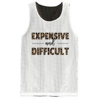 Expensive And Difficult Funny Sarcasm Humor Mesh Reversible Basketball Jersey Tank