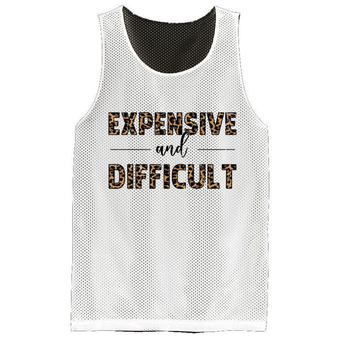 Expensive And Difficult Funny Sarcasm Humor Mesh Reversible Basketball Jersey Tank