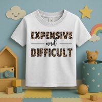 Expensive And Difficult Funny Sarcasm Humor Toddler T-Shirt