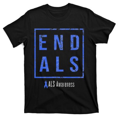 End Als Distressed Als Awareness T-Shirt