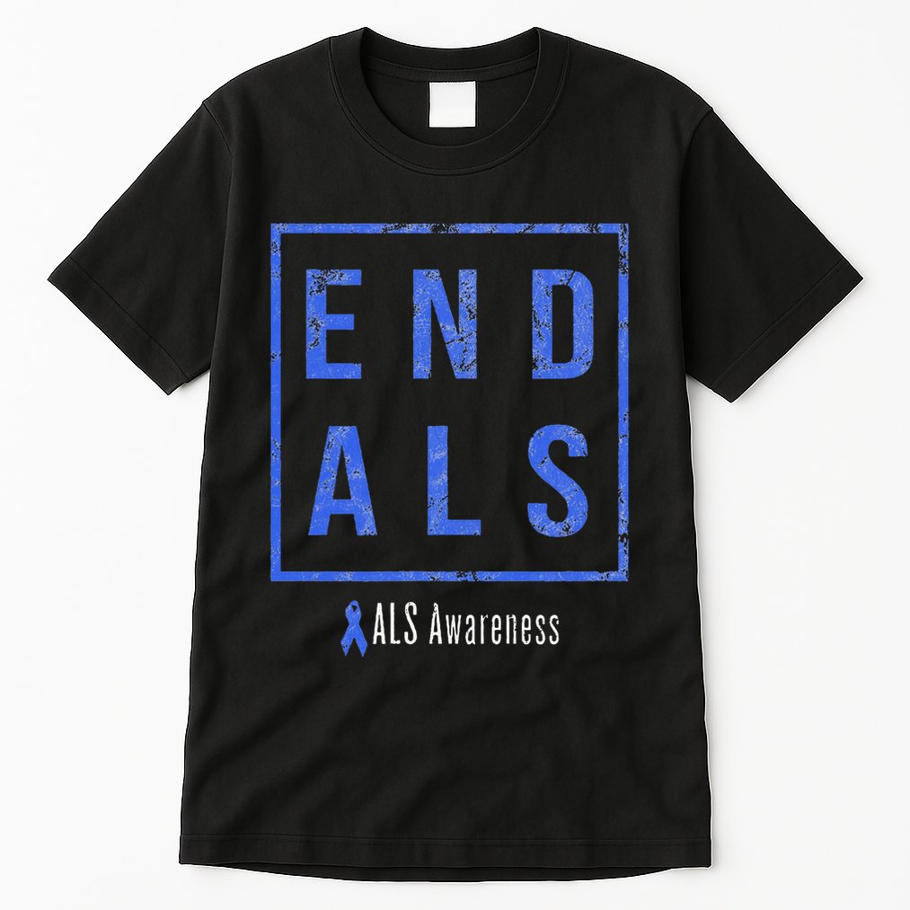End Als Distressed Als Awareness Tall T-Shirt