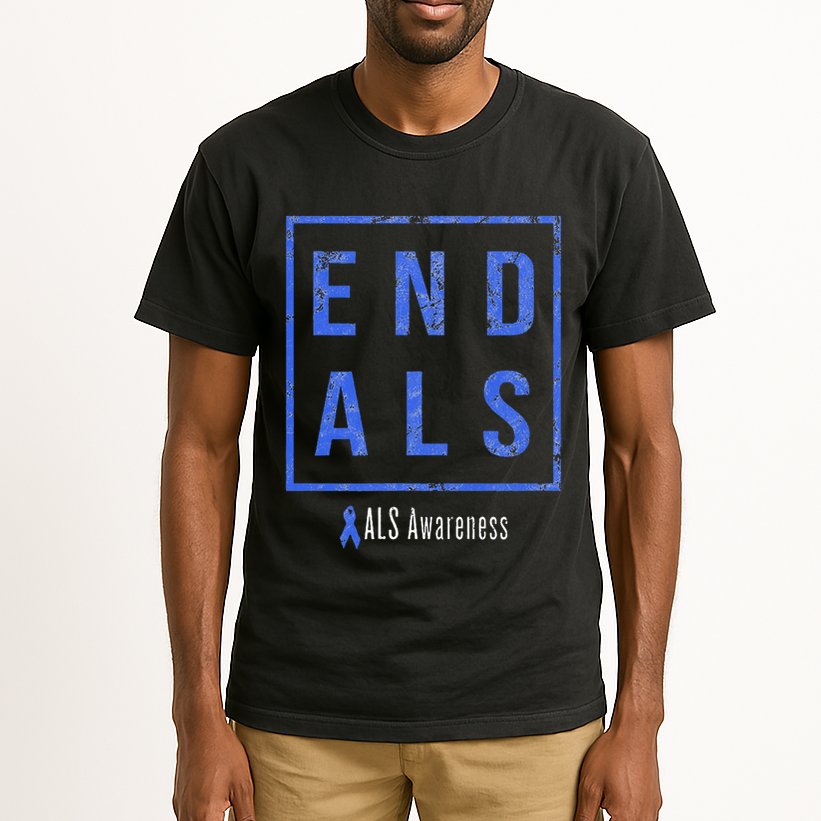 End Als Distressed Als Awareness Tall T-Shirt