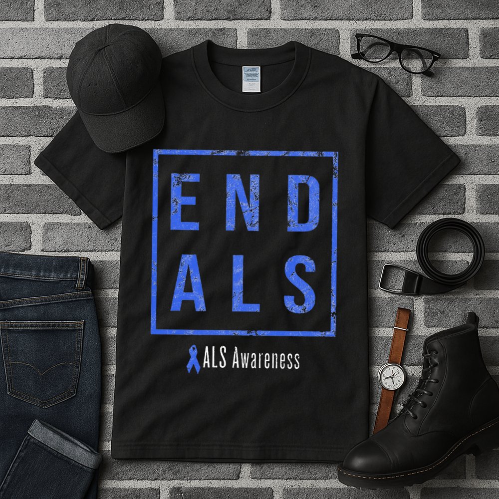 End Als Distressed Als Awareness Tall T-Shirt