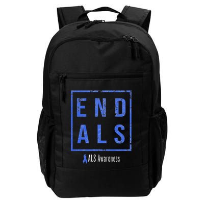 End Als Distressed Als Awareness Backpack