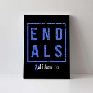 End Als Distressed Als Awareness Canvas