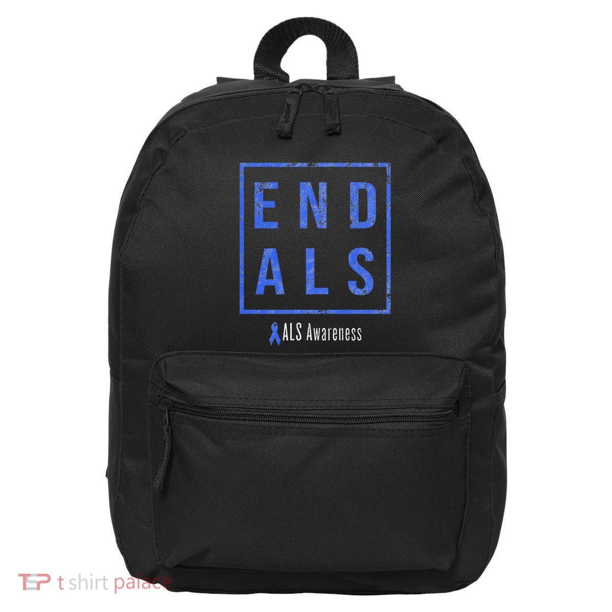 End Als Distressed Als Awareness 16 in Basic Backpack