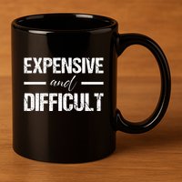 Expensive And Difficult 11oz C Handle Ceramic Mug