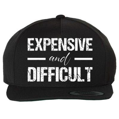 Expensive And Difficult Wool Snapback Cap