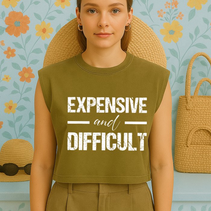 Expensive And Difficult Garment-Dyed Women's Muscle Tee