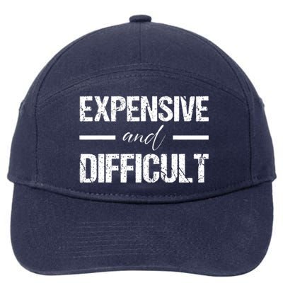 Expensive And Difficult 7-Panel Snapback Hat