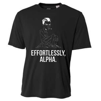 Effortlessly Alpha Dominant Funny And Cool Design Cooling Performance Crew T-Shirt