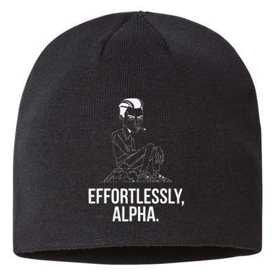 Effortlessly Alpha Dominant Funny And Cool Design Sustainable Beanie