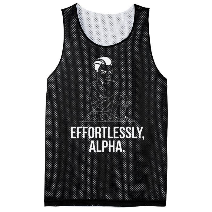 Effortlessly Alpha Dominant Funny And Cool Design Mesh Reversible Basketball Jersey Tank