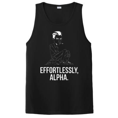 Effortlessly Alpha Dominant Funny And Cool Design PosiCharge Competitor Tank