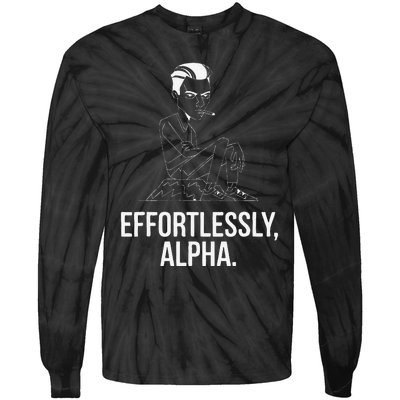 Effortlessly Alpha Dominant Funny And Cool Design Tie-Dye Long Sleeve Shirt